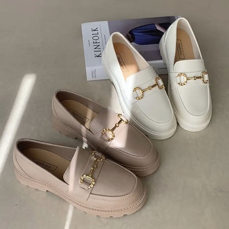 シンプルローファーshoes 3色