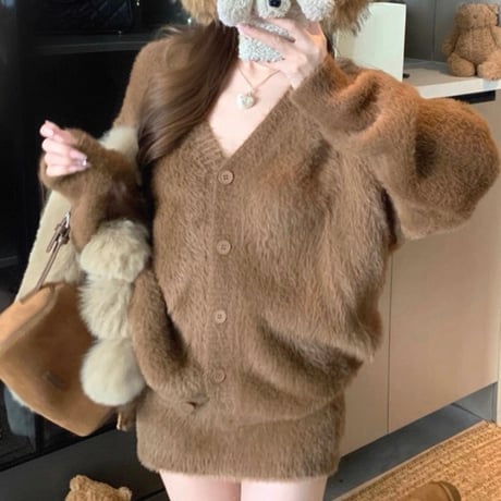 Soft Fur Knit Setup 3色