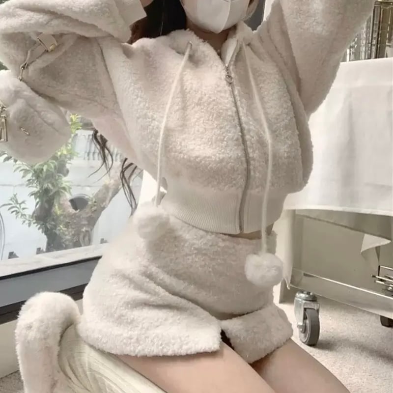 ARCHIVIO ホワイト セットアップ ホワイトボアセットアップ | ecrea