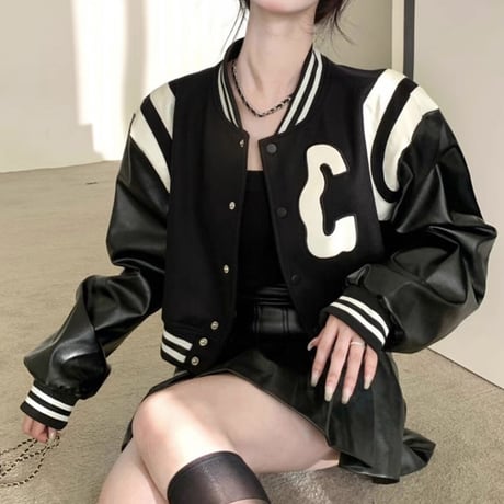 りおめこ様ご着用♡monotone design mini blouson