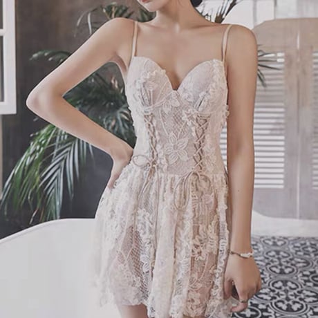 girly  lace  swim wear