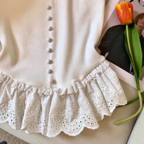Classic Frill Tube Top 2色