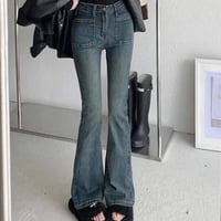 High-Waist Flare Denim