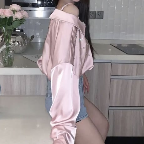 kira kira bijou オフショル tops