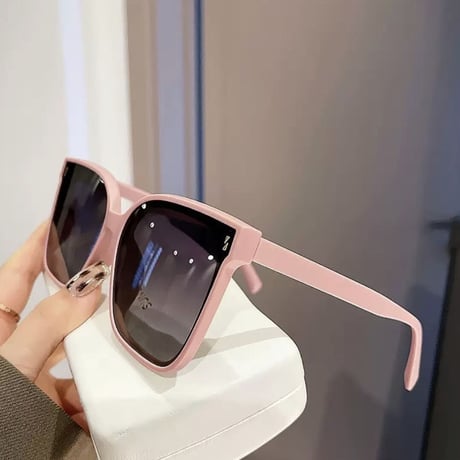 pastel frame sunglasses 3色