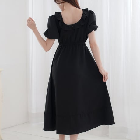 flower jacquard ribbon dress