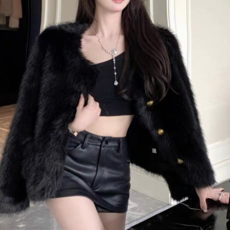 Hono様ご着用♡eco all fur jacket 2色