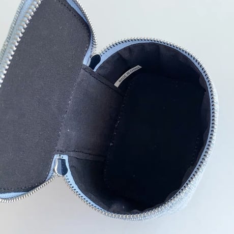 denim quilting mini bag 2色