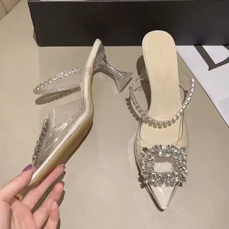 キラキラクリアパンプス2色
