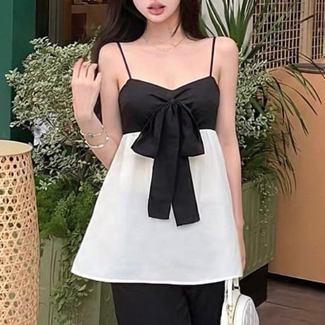 Ribbon Peplum Cami