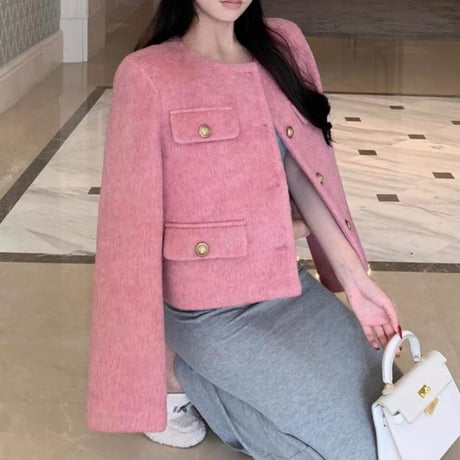 elegant pink jacket