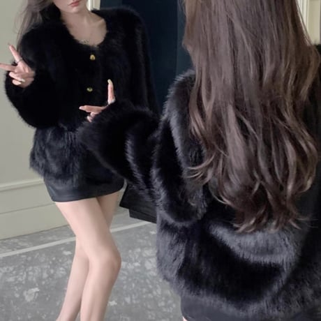 Hono様ご着用♡eco all fur jacket 2色