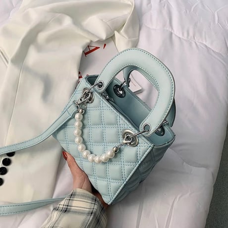 パール付き ハンドbag 4色