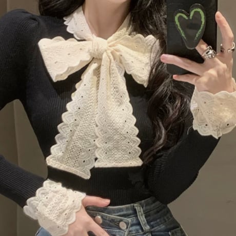 classical retro ribbon tops