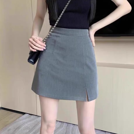 simple skirt 2色