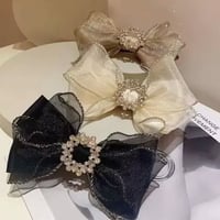 リボンビジューバレッタ 3色