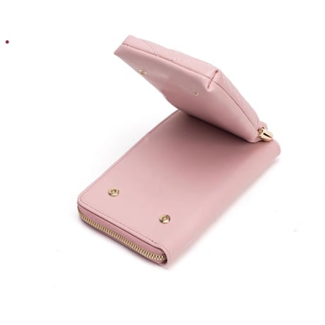 裏面クリアスマホ＆小物ショルダーbag 7色