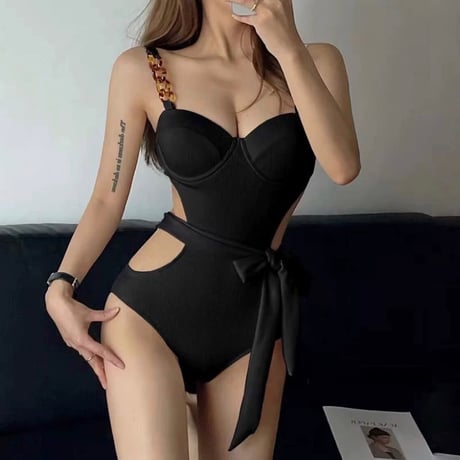 ウエストリボンswim wear 2色