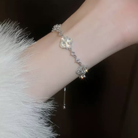 flower kirakira adjustable bracelet