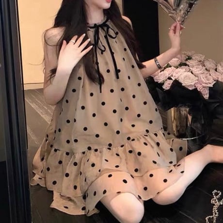 Dot Chiffon Onepiece