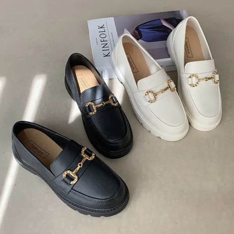 シンプルローファーshoes 3色