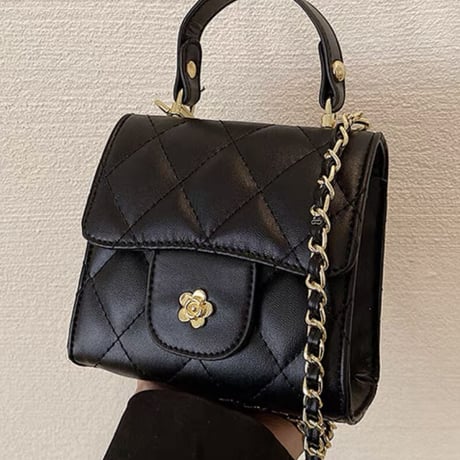 フラワーモチーフキルティングbag5色