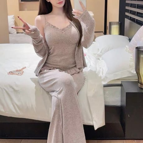 Frill Knit Roomwear Set