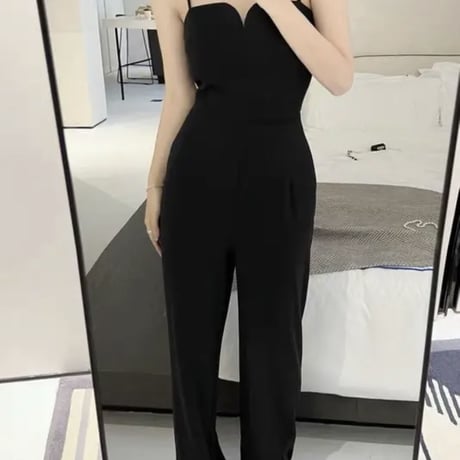 Blackキャミオールインワン