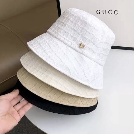 ワッフルデザインハートバケハ 4色