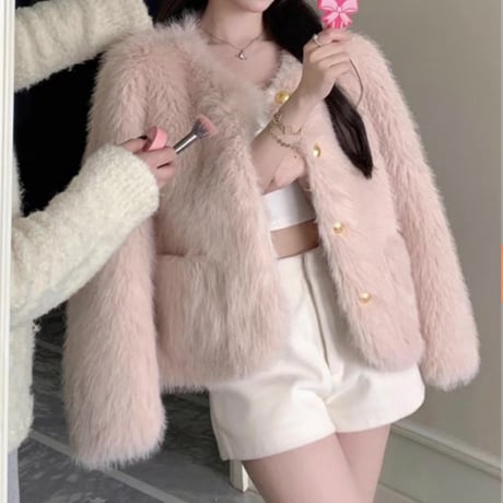 Hono様ご着用♡eco all fur jacket 2色