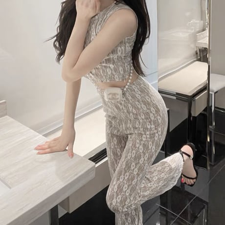 elegant lace setup 2色