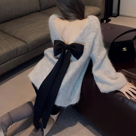 black big ribbon tops