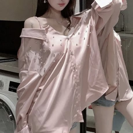 kira kira bijou オフショル tops