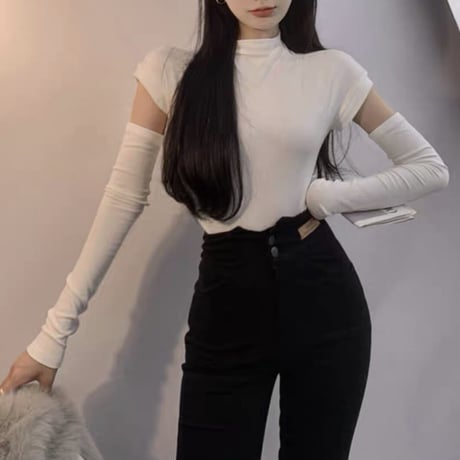 arm cover nosleeve tops 3色