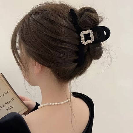 キラキラモチーフヘアクリップ2種