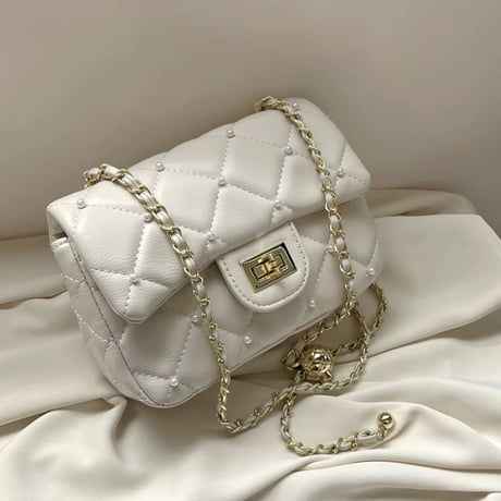 パール付きショルダーbag