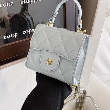 フラワーモチーフキルティングbag5色