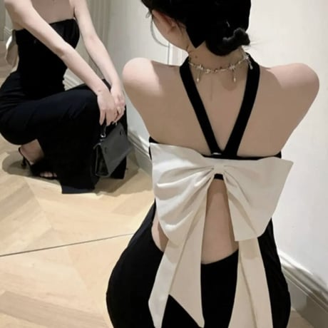back ribbon long op