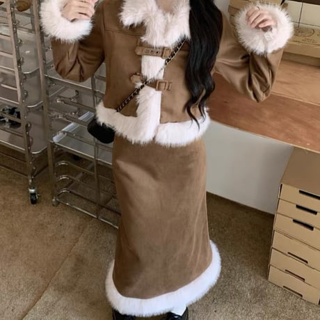fur×brown winter setup 2種