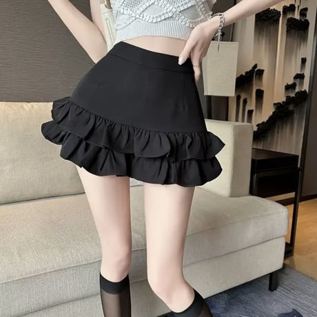 girly frill short pants 2色