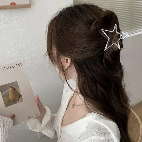 キラキラスターヘアクリップ 2色