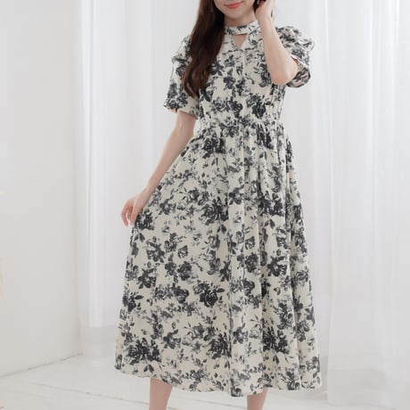 nuance flower frill dress