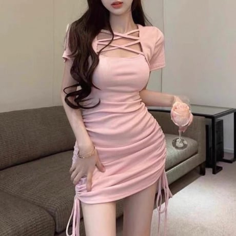 décolleté cross color op 3色