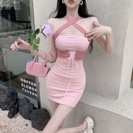 lace up sporty pink op