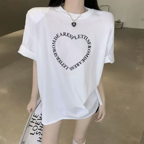 ロゴハートデザインTシャツ2色