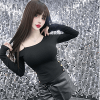 ヴァニラ様ご着用♡チェーンストラップシンプルトップス 3色