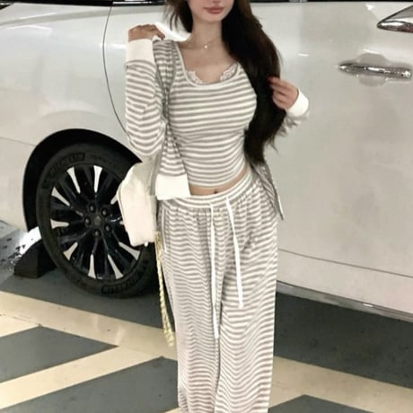 なつきち様ご着用♡Stripe Lounge 3piece