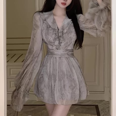 nuance chiffon flare op
