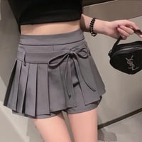 Pleat ribbon culotte 4色
