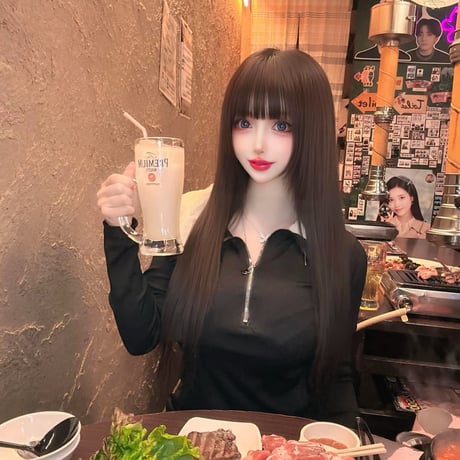 ヴァニラ様ご着用♡ボア襟 ブラックワンピ